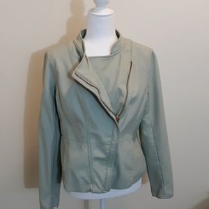 The Limited Mint Vegan Leather Moto